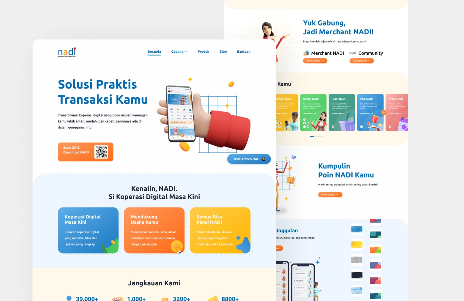 Screenshot of Nadi Company Profile
